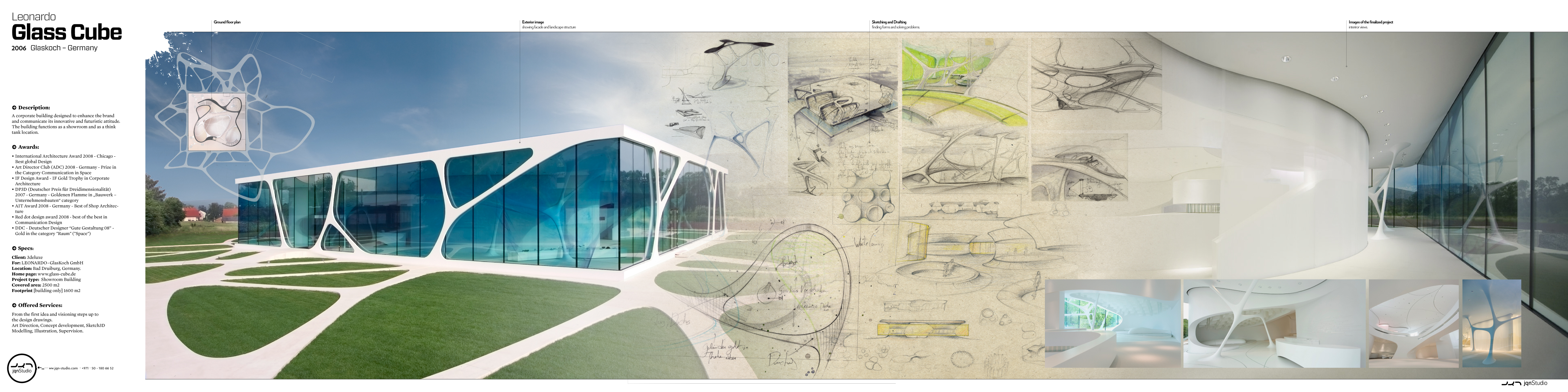 jqn Studio, Joauqin Busch, Leonardo Glass Cube, concept architecture